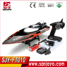 SJY-FT010 RC modelo de barco 65 cm negro 35 km / h grande de alta velocidad racing rc barco 2.4g eléctrico